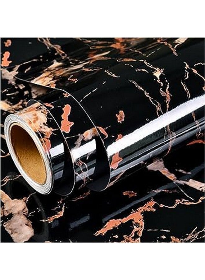 SUNBIRD Wall Stickers Kitchen Marble Vinyl Countertop Contact Paper Self-Adhesive Waterproof Peel and Stick Wallpaper Table Top (12x48 Inch, Black Granite Stone) - Image 1