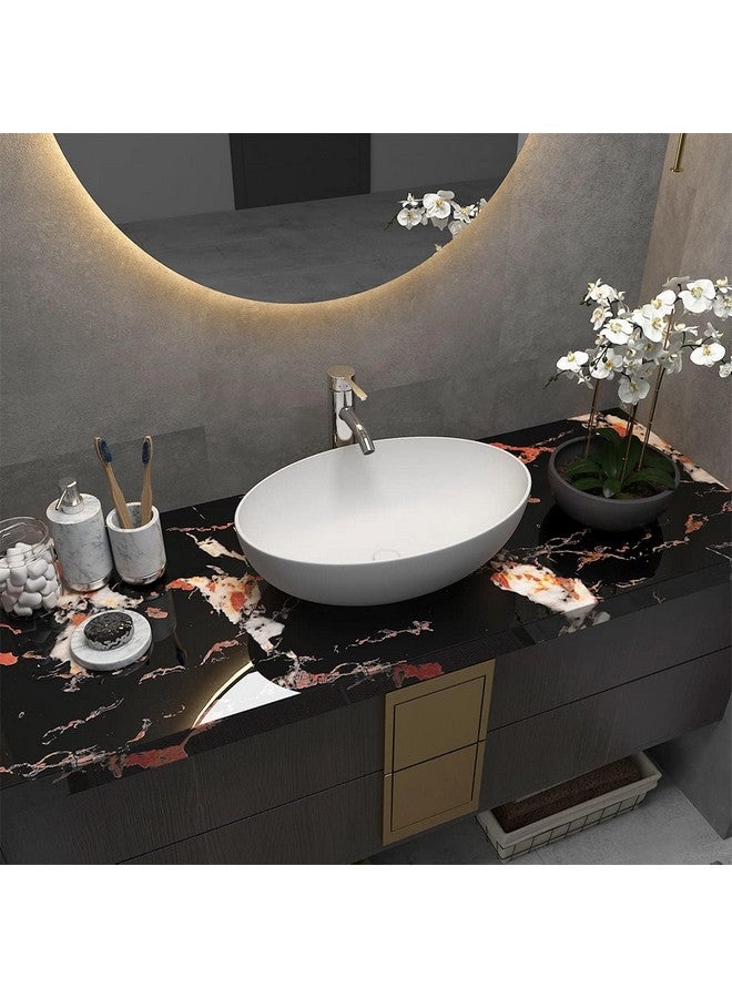 SUNBIRD Wall Stickers Kitchen Marble Vinyl Countertop Contact Paper Self-Adhesive Waterproof Peel and Stick Wallpaper Table Top (12x48 Inch, Black Granite Stone) - Image 4