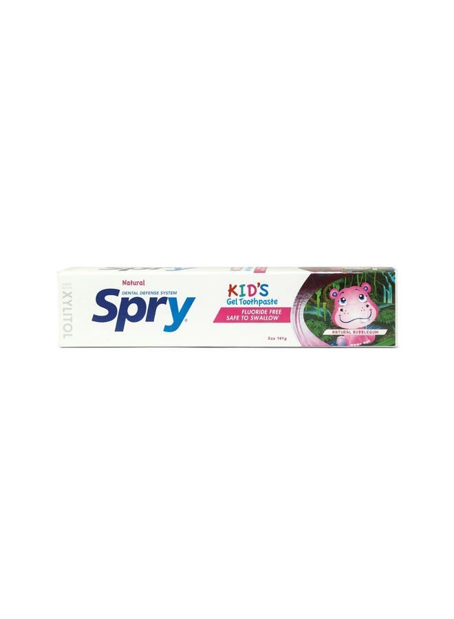 Spry All Natural Kids Fluoride Free Toothpaste Anti-Plaque Tartar Control Tooth Gel With Xylitol, Age 2 Years And Up Kids Toothpaste (Bubblegum, 5 Oz) - Image 2