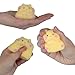 The Orb Factory ORB Tabalicious Fluffs TABA Squishy Hamster Yellow Fuzzy Flocked Cute Animal TABA Squishies Toys Soft Sticky Stress Ball Fluff Toys Kawaii Sensory and Fidget Toys and Gifts Kids and Adults - Image 4
