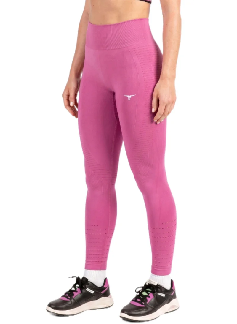 Thugfit pink THUGFIT Spin High Waist Hollow Leggings - Pink for Women | Best Price UAE