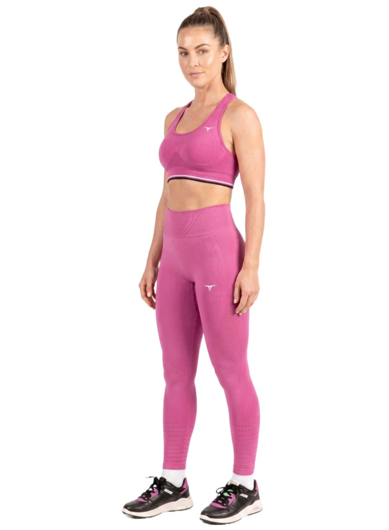 Thugfit pink THUGFIT Spin High Waist Hollow Leggings - Pink for Women | Best Price UAE