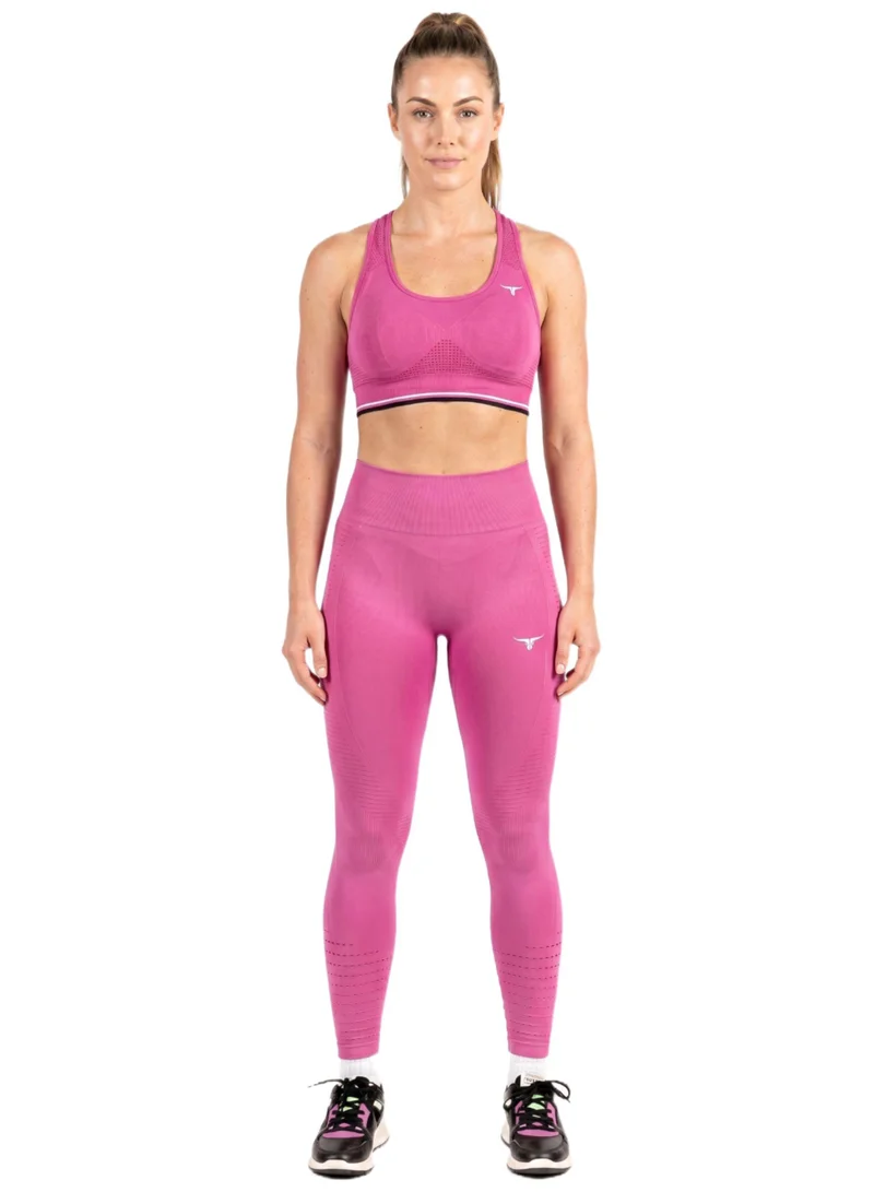 THUGFIT THUGFIT Spin High Waist Hollow Leggings - Pink