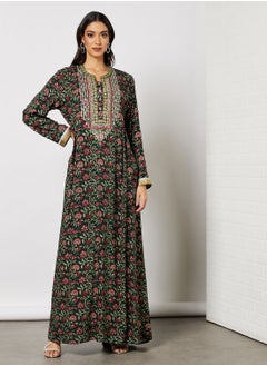 Sara Floral Print Jalabiya