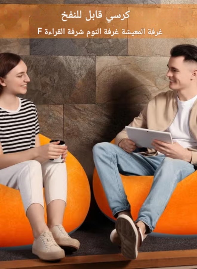 Lazy sofa bean bag - can be used as a seat or a bed. Bedroom headboard stool. Living room reading chair. Balcony tatami. Single sofa chair. - Image 2