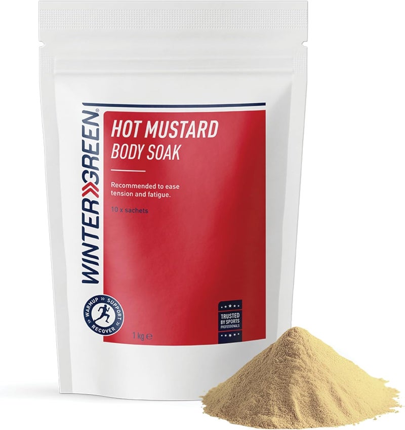 Wintergreen Hot Mustard Soak Bubble Bath Bath Bomb with Mustard Powder Magnesium Oil Wintergreen Oil for Sore Muscle Relief Magnesium Soak Therapy