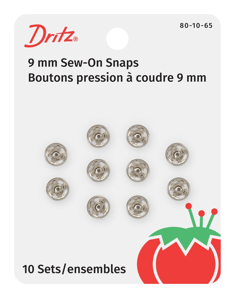 Dritz 801065 SewOn Snaps NickelPlated Brass Size 10 10Count - Image 3