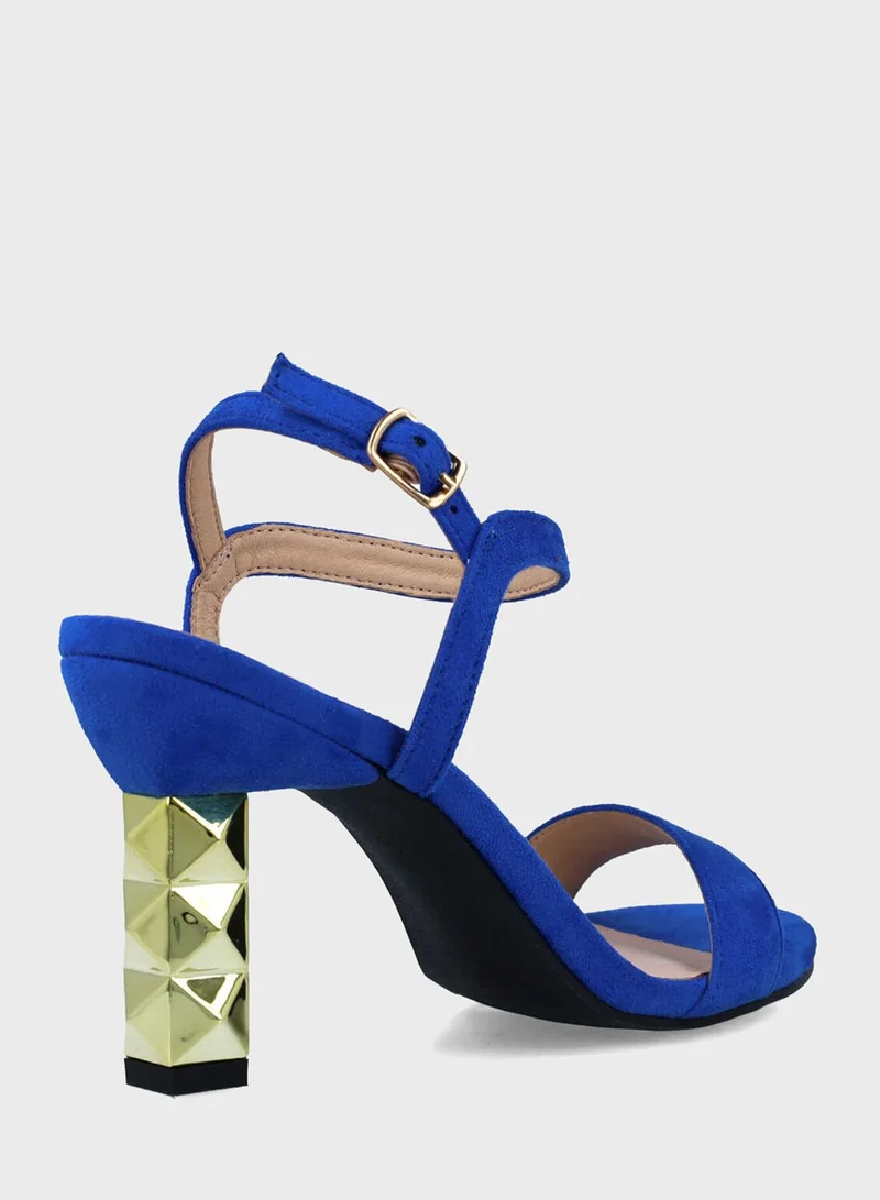 MENBUR Ankle Strap Heel Sandals