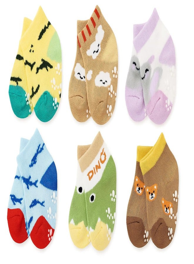 CUTEABLY Warm Baby Socks | Soft & Skin Friendly | Attractive Prints & Colours | For Baby Boy & Girl Antiskid socks (IN, Age, 6 Months, 12 Months, 6, Multicolour) - Image 1