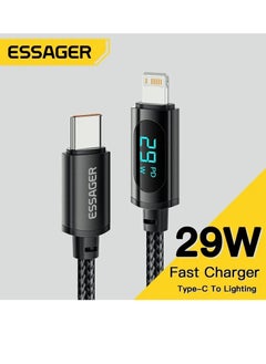 ESSAGER USB Type C PD Cable For iPhone 15 1413 12 11 Pro Max XS Xr PD 29W Fast Charge Charger Lightning Wire Cord And Syncing Data Display screen  - Image 1
