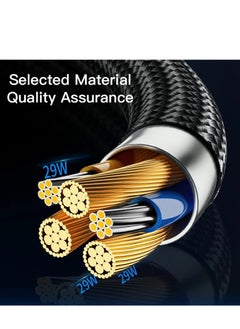 ESSAGER USB Type C PD Cable For iPhone 15 1413 12 11 Pro Max XS Xr PD 29W Fast Charge Charger Lightning Wire Cord And Syncing Data Display screen  - Image 4