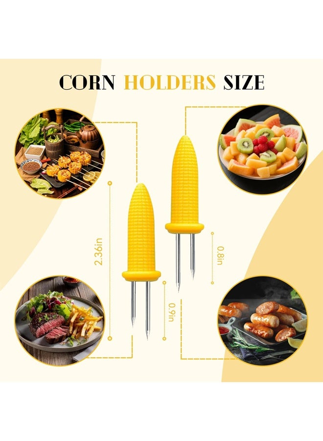 6Pcs Stainless Steel Anti-Scald Corn Cob Holders BBQ Skewers - Image 2