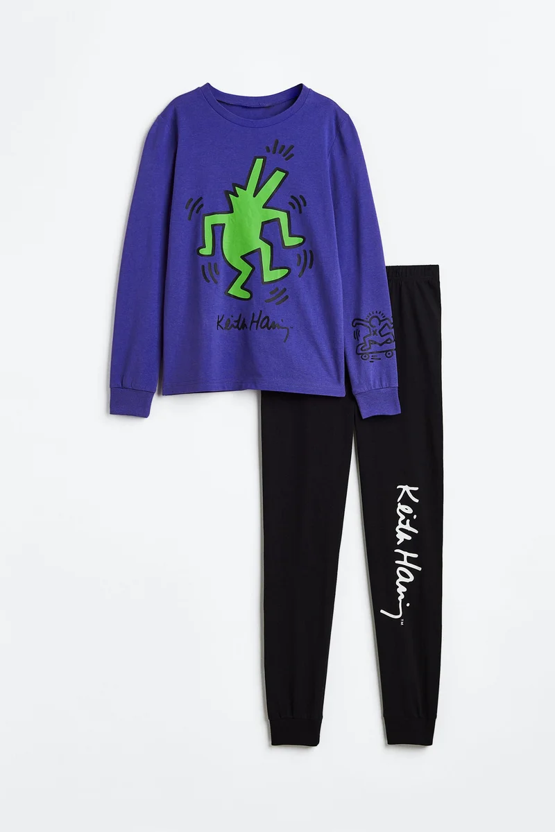 اتش اند ام Printed jersey pyjamas