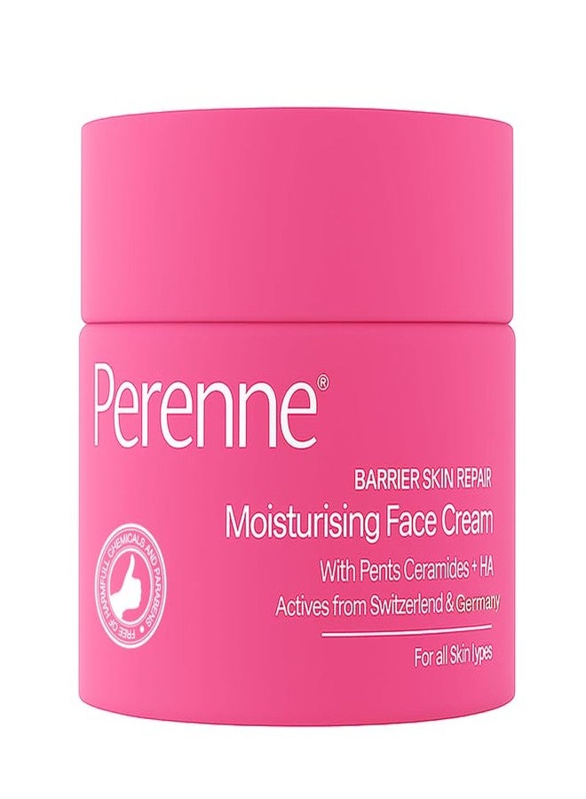 Perenne Barrier Skin Repair Moisturizing Face Cream | Lightweight Gel Cream I For All Skin Types |Ceramide Rich| | Men & Women | 50 g - Image 1