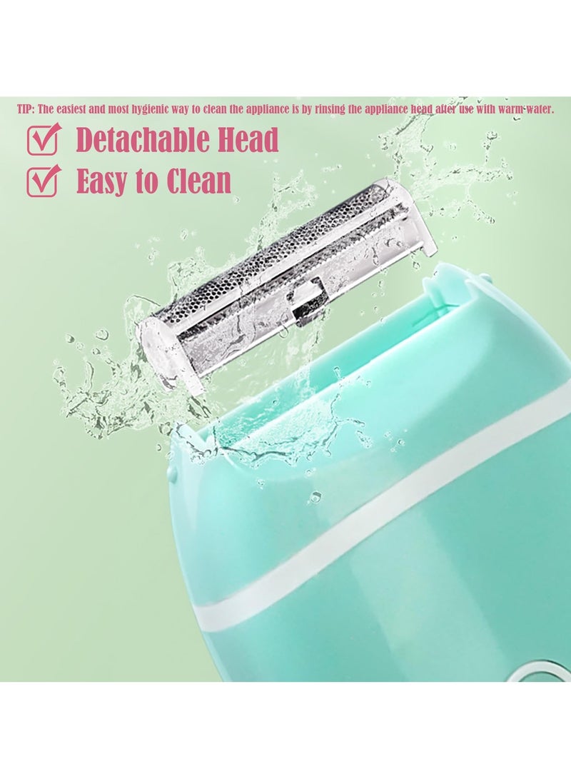 عام ماكينة حلاقة كهربائية للنساء: ماكينة حلاقة صغيرة الحجم، لاسلكية، للاستخدام الجاف والرطب، جسم ناعم، ماكينة تشذيب مزدوجة، سريعة ومريحة، سهلة الحمل، ماكينة حلاقة متعددة الأغراض بدون ألم - Image 4