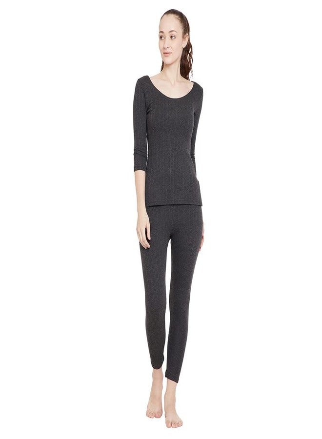 NEVA Esancia Deep Scoop Neck 3/4th Sleeve Warmer/Thermal Upper for Women - Image 5