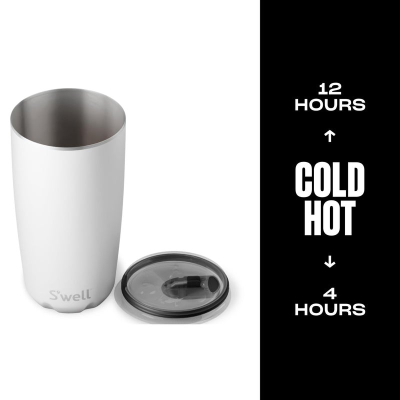 S'well S'well Stainless Steel Tumbler with Slide-Open Lid  18oz  Moonstone  Triple Layered Vacuum Insulated Containers Keeps Drinks Cold for 12 Hours and Hot for 4  BPA Free  - Image 3