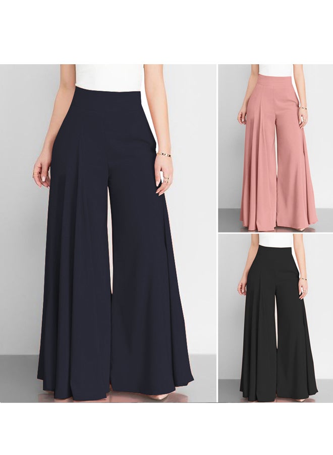 Fashion Women High Waiste Wide Leg Pants Slim Casual Pants  - Image 2