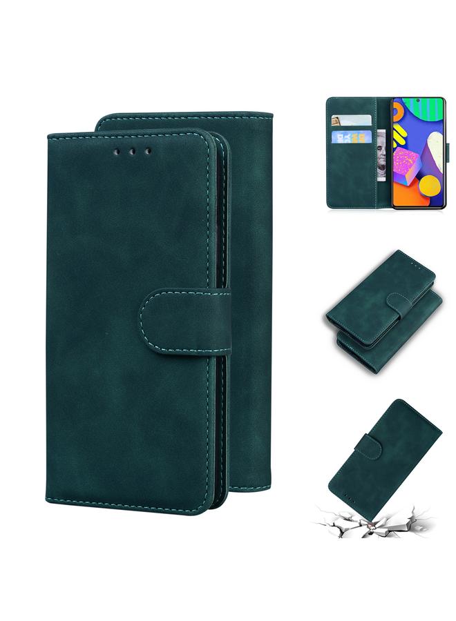 S-TOP Case For Samsung Galaxy M62 / F62 Skin Feel Pure Color Flip Leather Phone Case - Image 1
