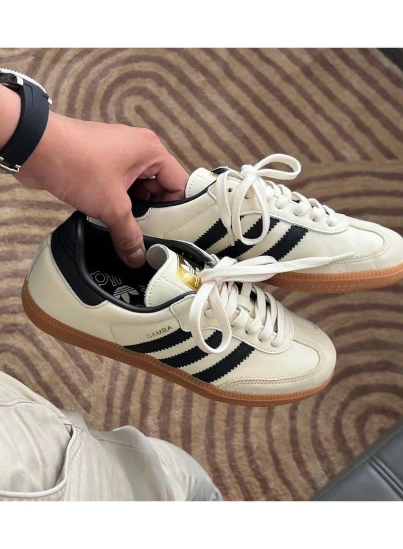 Adidas Unisex Street Style Adidas Samba OG Shoes Cream White Sand Strata  - Image 4