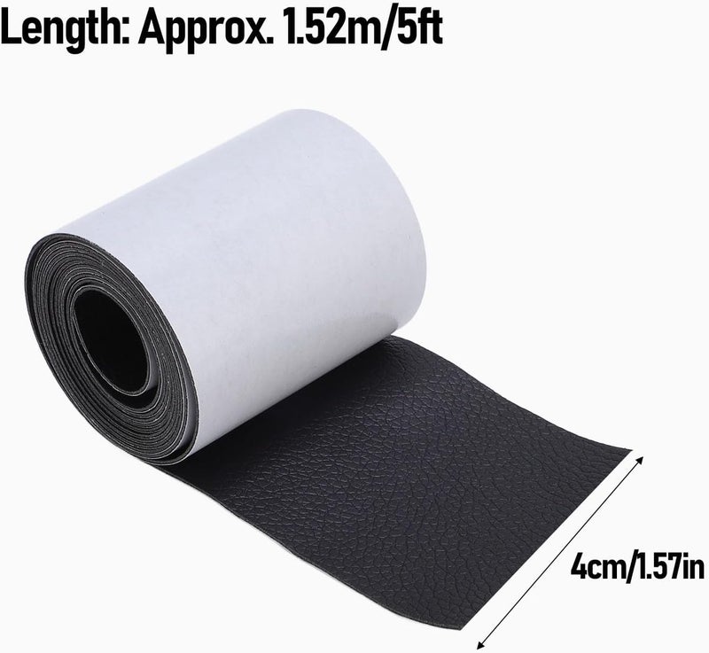 Faux Wood Beam Strap, 5FT PVC Leather Flexible Beams Strap Self Adhesive Hiding Tape Decorative Ceiling Beam Strap for Architectural Cabin Shutter (1.57inch) - Image 3