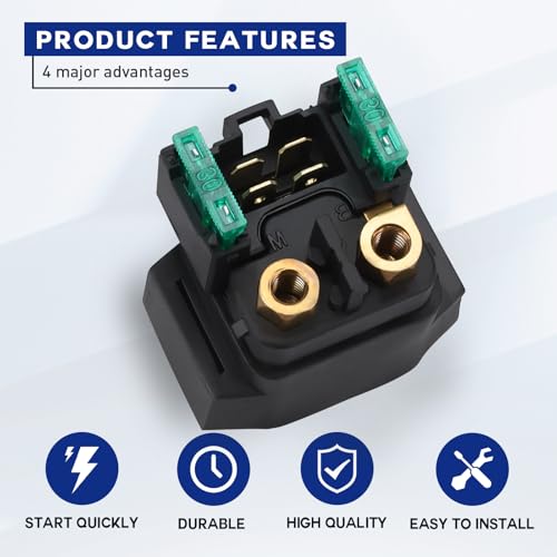 Yerbay Starter Solenoid Relay for Yamaha YFM350 250 400 450 660 700 Raptor Grizzly Bruin Kodiak Big Bear Wolverine YXR450 YXR660 Rhino YFM250 Bear Tracker - Image 4