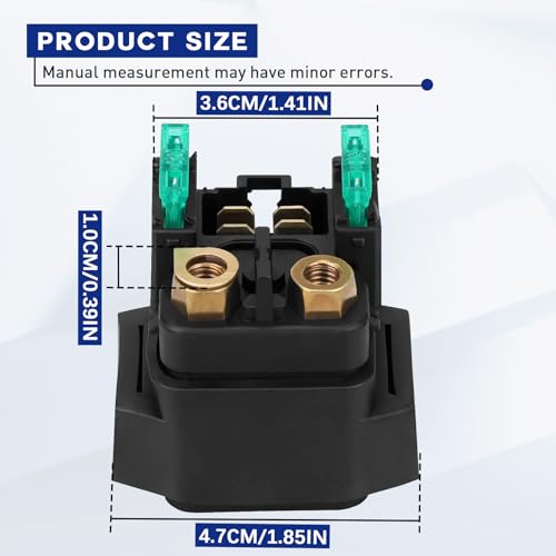 Yerbay Starter Solenoid Relay for Yamaha YFM350 250 400 450 660 700 Raptor Grizzly Bruin Kodiak Big Bear Wolverine YXR450 YXR660 Rhino YFM250 Bear Tracker - Image 2