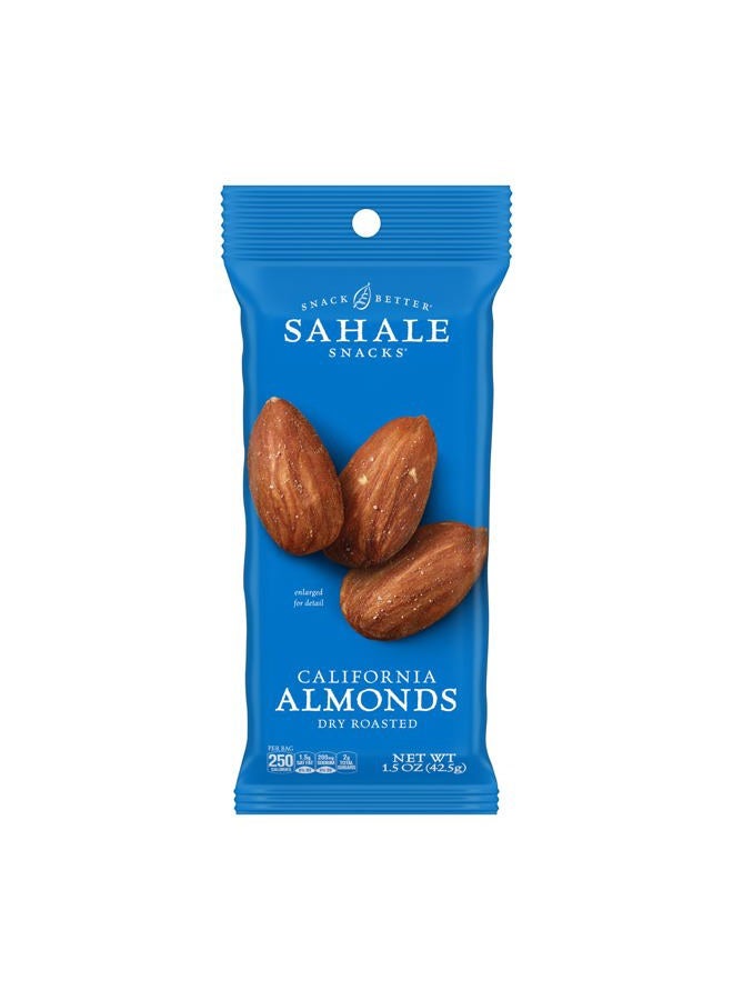 Sahale Snacks California Dry Roasted Almonds, 1.5 oz Grab & Go Bags (18 Packs) - Dry-Roasted Almonds with a Touch of Sea Salt - Non-GMO, Kosher, & Certified Gluten-Free Snacks - Image 1