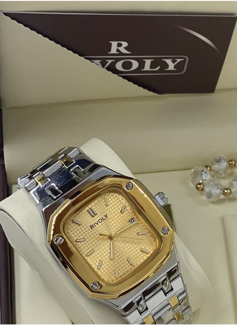 Rivoly - Rivoli men's Watch Set Of 4 Pieces, A Wrist Watch With A Pen, A Set Of Buttons And The Rosary - Image 1