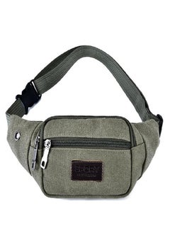 Outdoor Sports Men's and Women's Canvas Wear-resistant Mobile Phone Bag Running Casual Diagonal Multifunctional Small Waist Bag