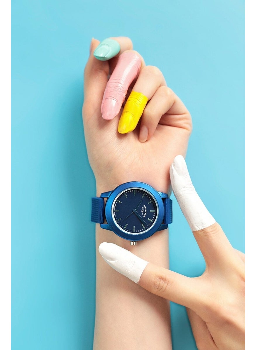 Aqua Di Polo 1987 Aqua di Polo Women's Navy Blue Analog Wristwatch with Silicone Strap A9652  - Image 1