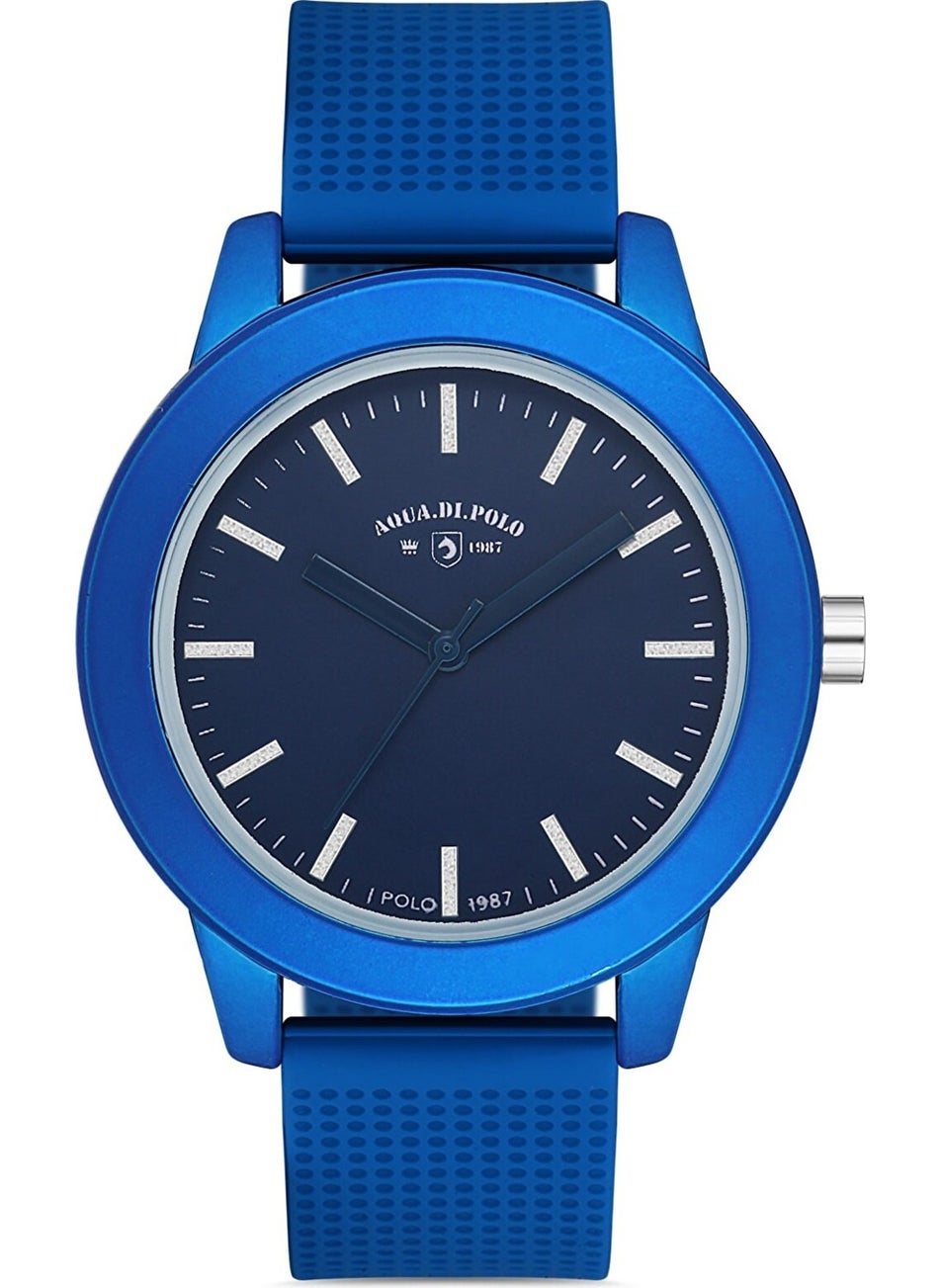 Aqua Di Polo 1987 Aqua di Polo Women's Navy Blue Analog Wristwatch with Silicone Strap A9652  - Image 4