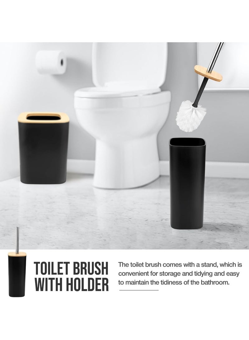 Generic Bamboo Bathroom Accessories set, 6 Pieces Bathroom Accessory Set  - Image 3
