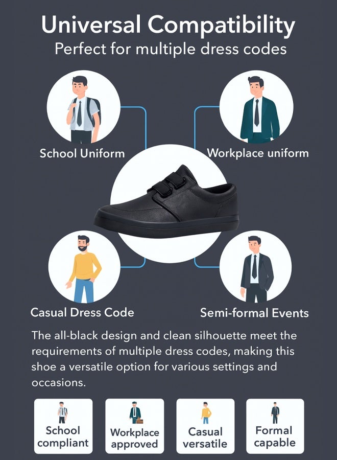 حذاء جلدي راقي كاجوال سهل التنسيق( ارتد وانطلق ) - Image 2