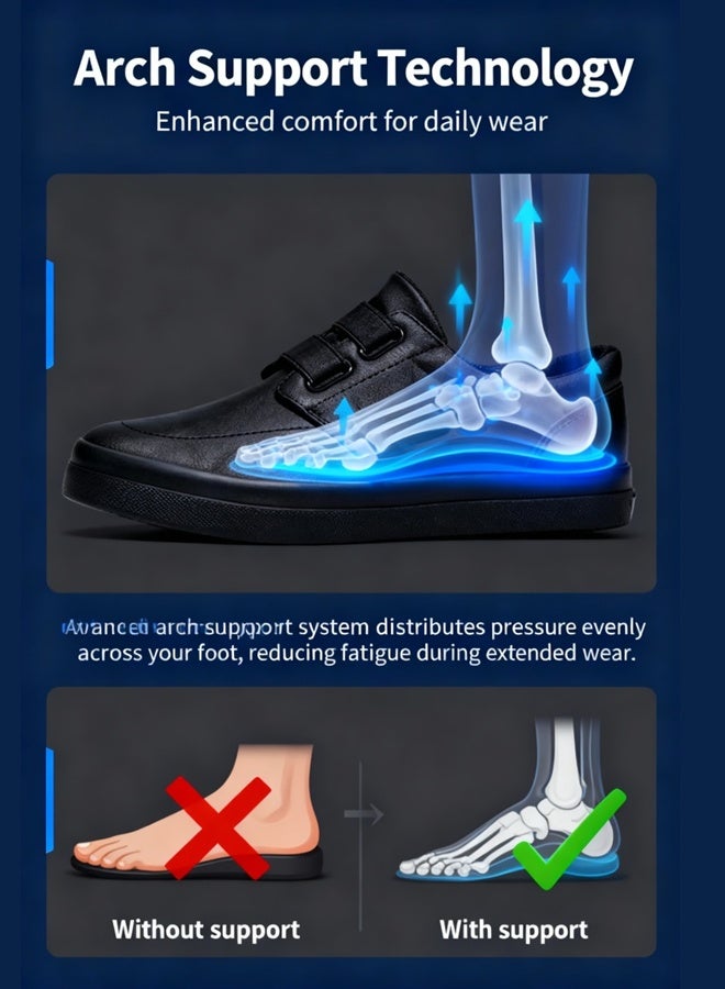 حذاء جلدي راقي كاجوال سهل التنسيق( ارتد وانطلق ) - Image 5