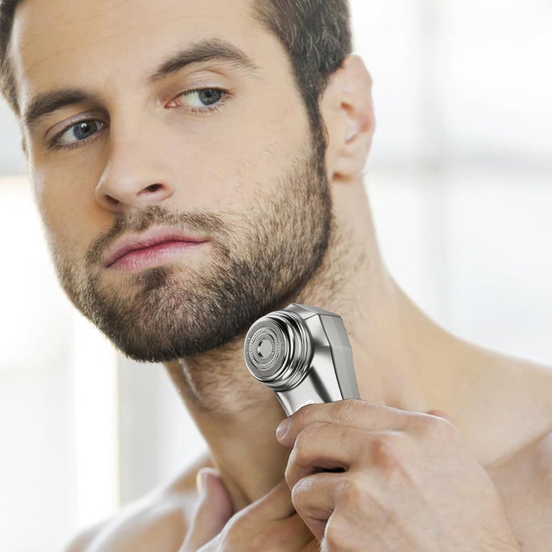 windforgecraft Mini Electric Shaver | Pocket Size Electric Razor - One-Button Use Razor Powerful Storm Shaver Wet & Dry Fast Rechargeable Men for Father's Day Borato - Image 3