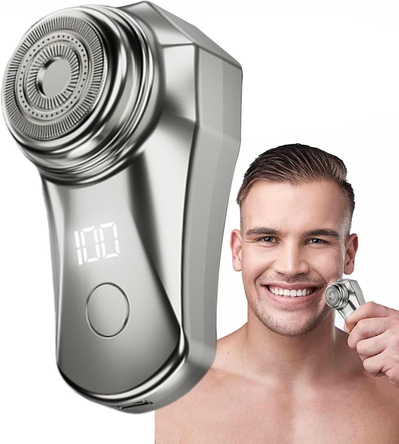 windforgecraft Mini Electric Shaver | Pocket Size Electric Razor - One-Button Use Razor Powerful Storm Shaver Wet & Dry Fast Rechargeable Men for Father's Day Borato - Image 1