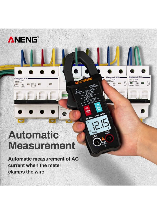 NIBEMINENT Automatic RMS Digital AC/DC Voltage Tester-ST205 Black 0.328kg - Image 3