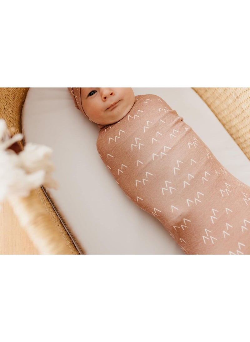 Bluejw 120x120cm Class A Cotton Gauze Baby Swaddle Blanket Newborn Anti-Startle Swaddling Wrap（brown） - Image 5