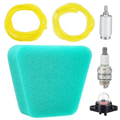 Buckbock 530037793 Air Filter Fuel Line Primer Bulb Spark Plug Tune Up Kit for Poulan Woodshark Wild Thing Craftsman 42CC Chainsaw Parts - Image 1