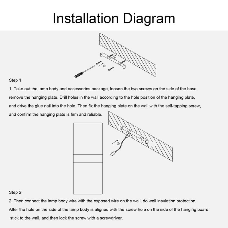L-ED Wall Lamp Rectangle AC85-265V Bedside Corridor Wall Lamp Home Decorative Aluminum Light Fixture - Image 2