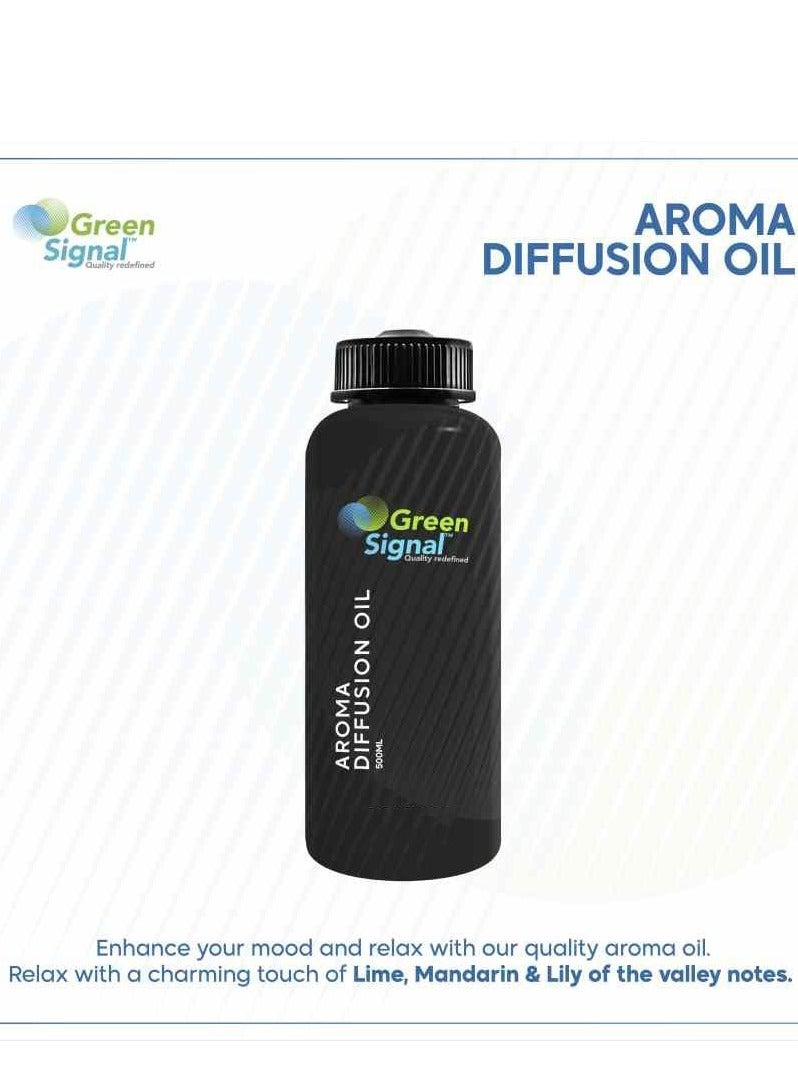 جرين سيجنال زيت عطر عودي 500 مل – زيت عطري مركز لأجهزة الدفيوزر – رائحة عود شرقي فاخر للمنزل والمكتب - Image 3