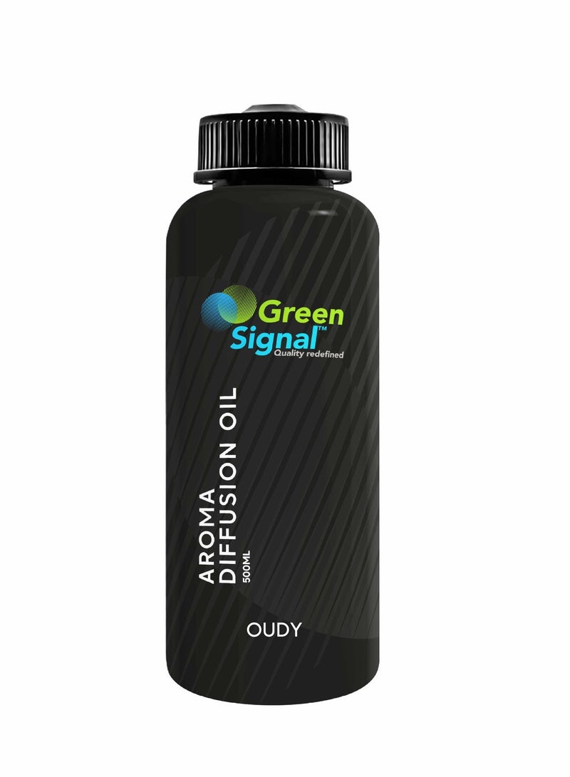 Green Signal Oudy Fragrance Oil 500ml – Rich Oriental Oud Scent for Diffusers & Humidifiers – Long-Lasting & Luxurious Aroma - Image 2