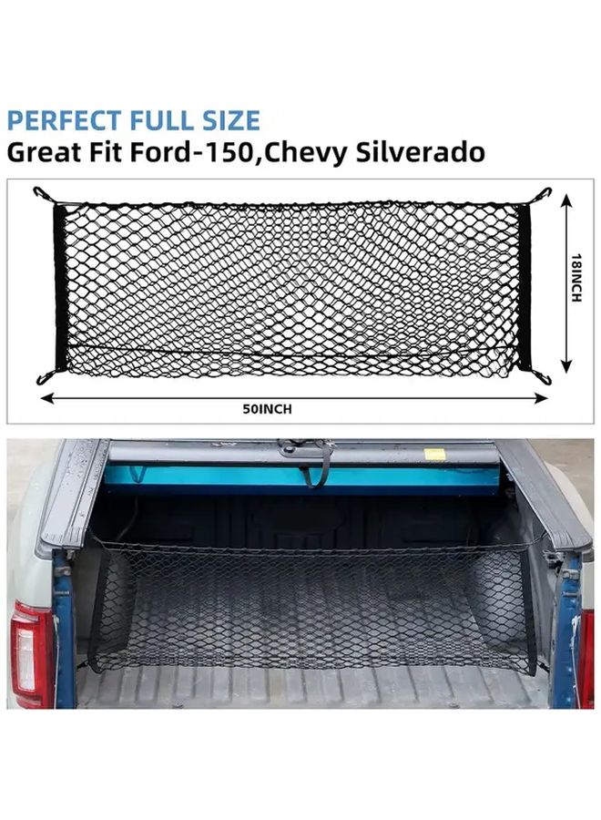 Variant Color Truck Bed Cargo Net Secure Mesh Load Organizer For Pickup Trailer Storage - Image 2