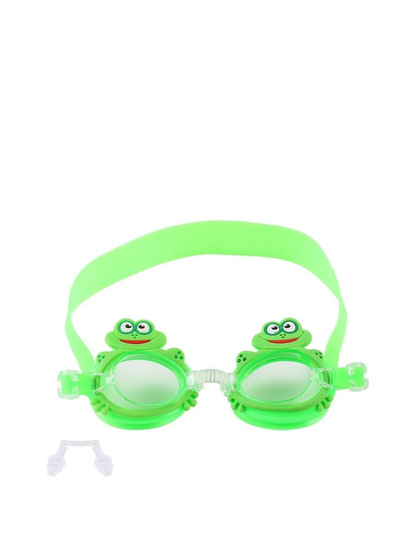 Y&D Cartoon Pattern Anti-fog Silicone Swimming Goggles With  Protective Case Nose
