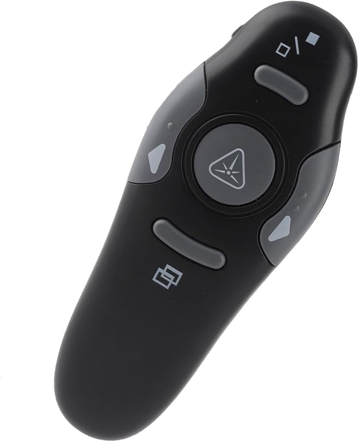 Yosoo Wireless Presentation Clicker Red Pointer Page Turn 2.4G Plug Play Computer Projector - Image 4