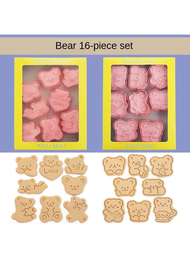 الأزرق جي دبليو قوالب بسكويت الكرتون المنزلية ثلاثية الأبعاد ضغط قوالب قطع البطيخ ثلاثية الأبعاد - Image 1