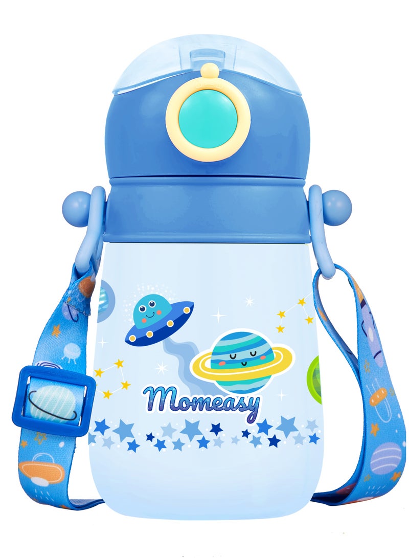 Momeasy 420ml Stainless Steel Insulated Straw Cup 6M+ - Image 1