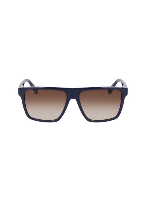 FULL RIM BIO INJ-G820 MODIFIED RECTANGLE LACOSTE SUNS L6027S  5715 (410) BLUE