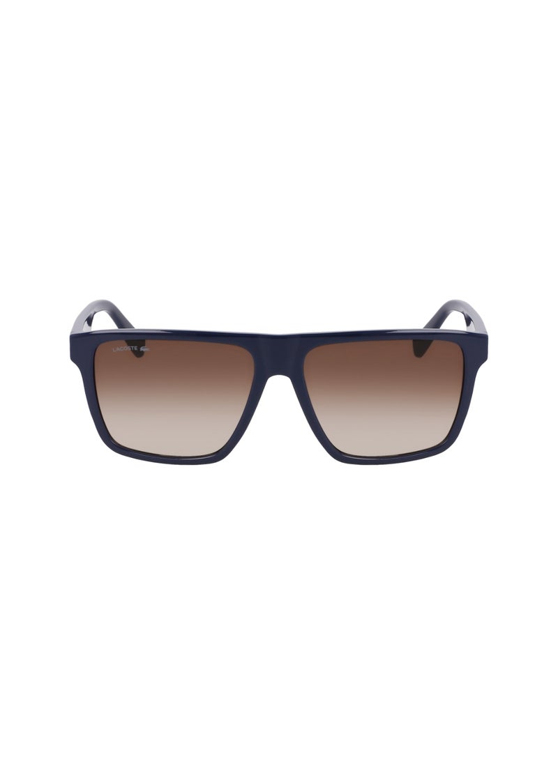 LACOSTE - FULL RIM BIO INJ-G820 MODIFIED RECTANGLE LACOSTE SUNS L6027S  5715 (410) BLUE - Image 1